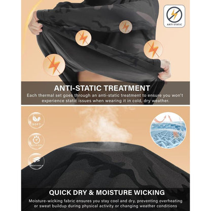 Lexmiraz™ Men's Fleece-Lined Thermal Set