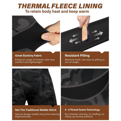 Lexmiraz™ Men's Fleece-Lined Thermal Set